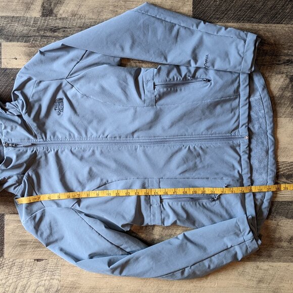 The North Face Shelbe Raschel Hoodie Jacket Gray Windproof Soft Shell - Picture 6 of 8